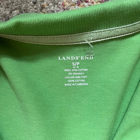 Lands End Mesh Cotton Short Sleeved Dress - Tennis Dress - Picture 4 of 6